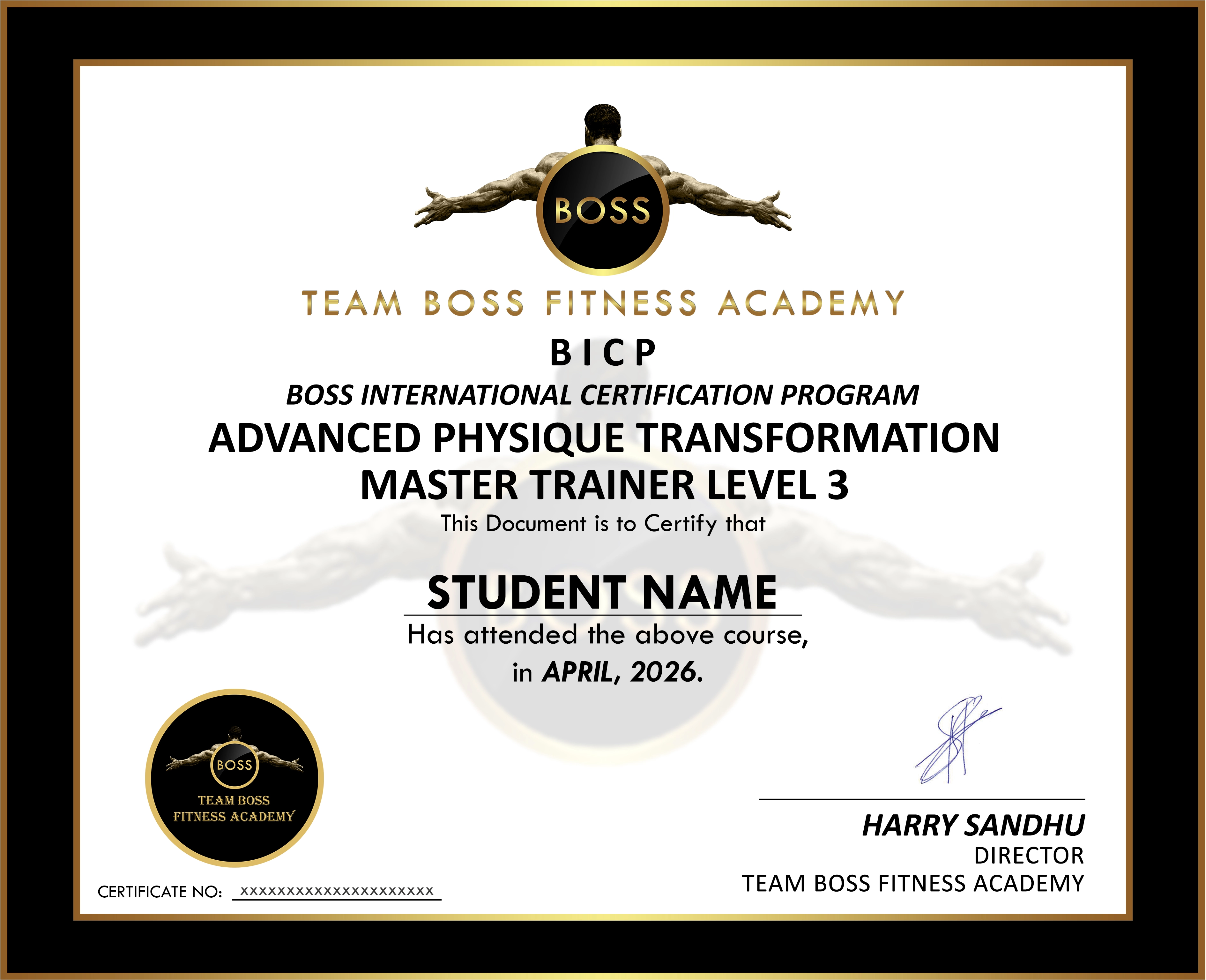 Master Certificate 3